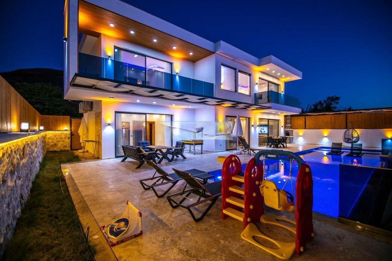 Villa Lycian-Kalkan 3 Bedroom-2 Jakuzzies-Sauna-Turkish Hamam-Huge Private Pool And Lovely Garden Kaş Extérieur photo