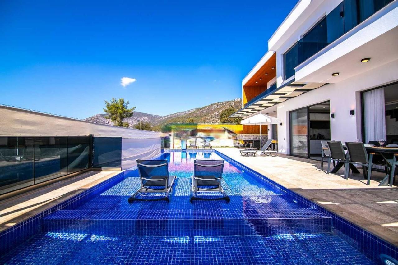 Villa Lycian-Kalkan 3 Bedroom-2 Jakuzzies-Sauna-Turkish Hamam-Huge Private Pool And Lovely Garden Kaş Extérieur photo